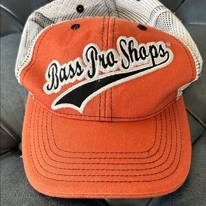 Bass Pro Shops Orange Mesh Trucker Cap